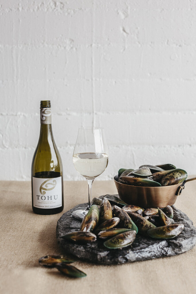 Kono Mussels and Tohu Wine